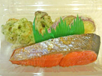 若竹煮＆紅鮭天ぷらセット